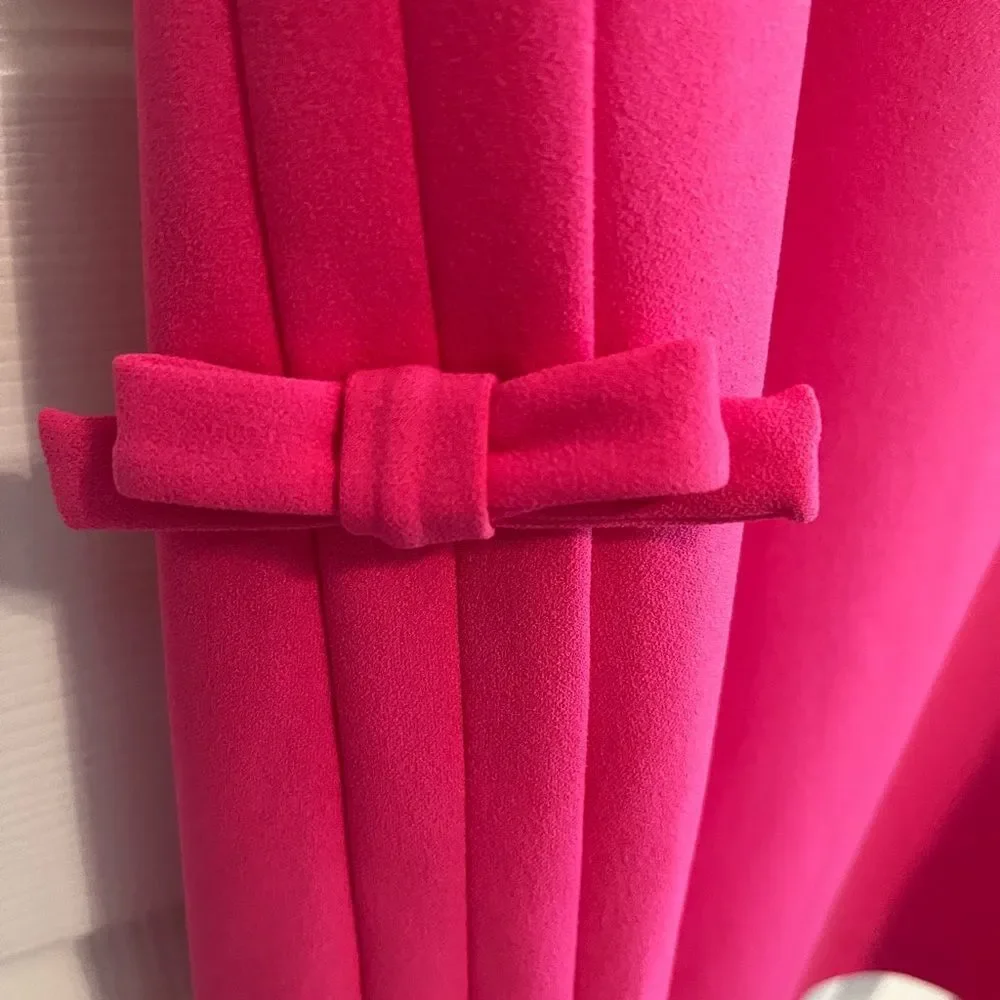Karl Lagerfeld Pink Sheath Mini Dress Square Neck - Picture 8 of 9